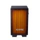 KAPS Adjustable Snare Cajon KP-10 Oak Wood, (H:50 W:30 L:30) - 3 Internal Snares, black