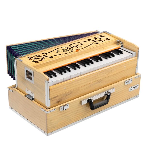 Harmonium 9 Stopper Chudidaar Multi Bellow 42 Key 2 Reed Harmonium With Bag  | eBay